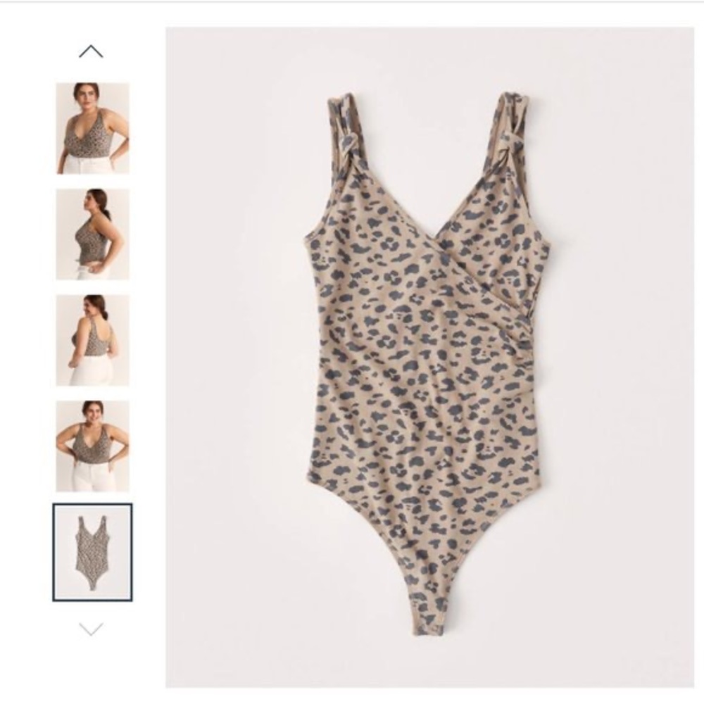 Abercrombie & Fitch Animal Print Bodysuit NWT